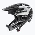 Gyermek kerékpáros sisak UVEX React Fullface Jr black/white matt