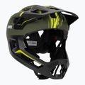 Gyermek kerékpáros sisak UVEX React Fullface Jr dark olive matt