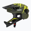 Gyermek kerékpáros sisak UVEX React Fullface Jr dark olive matt 3