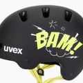 Gyerek sisak UVEX Kid 4 Style bam black/lime matt 7