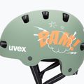 Gyerek sisak UVEX Kid 4 Style bam moss green/papaya matt 7