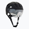Kerékpáros sisak UVEX Stride Visor black matt/lite mirror silver