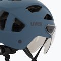 Kerékpáros sisak UVEX Stride Visor stone blue matt/lite mirror silver 8