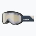 Gyerek síszemüveg UVEX Speedy Nova FM S2 black matt/mirror silver