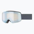 Gyerek síszemüveg UVEX Pwdr FM Jr S2 black matt/mirror sapphire