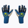 Uhlsport Hyperact Supergrip+ Finger Surround kapuskesztyű kék-fehér 101123101
