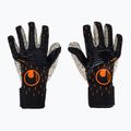 Uhlsport Speed Contact Supergrip+ Finger Surround kapuskesztyű fekete-fehér 101126001