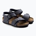 Gyerek szandálok BIRKENSTOCK New York Birkibuc Narrow navy 3