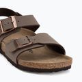Gyerek szandálok BIRKENSTOCK New York Birkibuc Narrow mocha 7