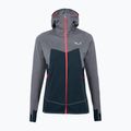 Salewa Puez Hybrid PL FZ Hoody női fleece pulóver szürkészöld 00-0000027389