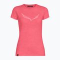 Női trekking póló Salewa Solid Dry rózsaszín 00-0000027019