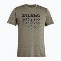 Salewa férfi trekking póló Puez Hybrid 2 Dry barna 00-0000027397 4