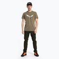 Férfi Salewa Solidlogo Dry khaki trekking póló 00-0000027018 2