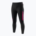 Női futóleggings DYNAFIT Reflective black out pink glo 5