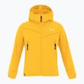 Salewa gyermek fleece pulóver Agner Melange PL FZ Hoody sárga 00-0000027768