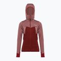 Salewa Puez Hybrid PL FZ Hoody női fleece pulcsi piros 00-0000027389