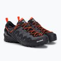 Salewa férfi Wildfire Edge GTX közelítő cipő szürke-fekete 00-0000061375 4