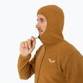 Férfi Salewa Nuvolo EN fleece melegítőfelső aranybarna melange 4
