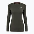 Női termoaktív pulóver Salewa Cristallo Warm AMR dark olive