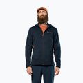 Férfi polárpulóver Salewa Puez Rocca Polarlite Hood navy blazer