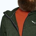 Férfi trekking pulóver Salewa Puez Rocca Polarlite Hood dark olive 4