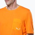 Salewa férfi Agner Hemp/Dst kurkuma trekking póló 4