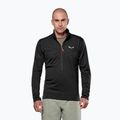 Férfi trekking pulóver Salewa Puez Cammio Polarlite Half Zip Black Out