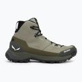 Salewa férfi túrabakancs Puez Leather Mid Ptx shadow / sötét olíva árnyék / dark olive 2