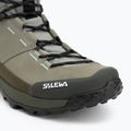 Salewa férfi túrabakancs Puez Leather Mid Ptx shadow / sötét olíva árnyék / dark olive 7