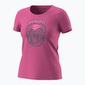 Női póló DYNAFIT Graphic Co magenta/horizon 4