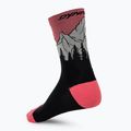 Zokni DYNAFIT Traverse Crew black out ultra coral/6a10 2
