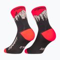 Sízokni DYNAFIT Traverse Mid black out ultra coral/6a10