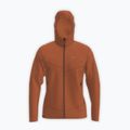 Férfi trekking pulóver Salewa Puez Rocca Polarlite Hood Bombay Brown