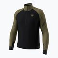 Férfi futópulóver Dynafit Alpine LS 1/2 Zip Tee military green/0910 7