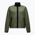 Női polár pulóver Salewa Fanes Full Zip Faded Green