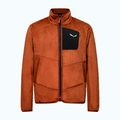 Férfi trekking pulóver Salewa Puez Warm Full Zip bombay brown