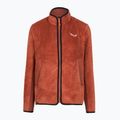 Női túra pulóver Salewa Puez Warm Full Zip etruscan red