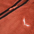 Női túra pulóver Salewa Puez Warm Full Zip etruscan red 3