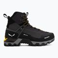 Férfi magashegyi cipő Salewa MTN Trainer 3 Tech Mid GTX fekete/ónix 2