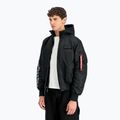 Férfi Alpha Industries MA-1 D-Tec Sleeve Embroidery Bomber fekete/fényvisszaverő kabát