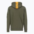Férfi Alpha Industries Red Stripe Hoodie sötétzöld 2