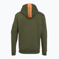 Férfi Alpha Industries Red Stripe Hoodie sötétzöld 2