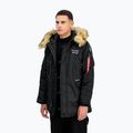 Alpha Industries férfi dzseki N3B Airborne kapucnis fekete