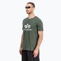 Alpha Industries férfi Basic sötét olajzöld póló 4
