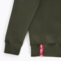 Férfi Alpha Industries Basic Small Logo pulóver sötét olajzöld színű 7