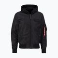 Alpha Industries férfi dzseki MA-1 TT Two Tone Hood fekete/fekete 3