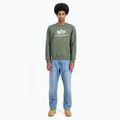 Alpha Industries férfi Basic sötét olívazöld pulóver 2