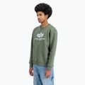 Alpha Industries férfi Basic sötét olívazöld pulóver 4