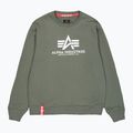 Alpha Industries férfi Basic sötét olívazöld pulóver 7