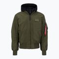 Alpha Industries MA-1 D-Tec férfi dzseki sötétzöld / fekete